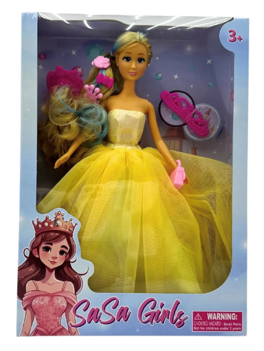 Papusa Sasa Girls Printesa cu accesorii, 3 tipuri, 29 cm foto