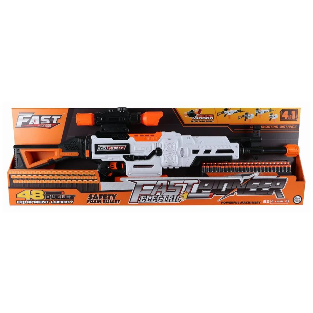 Blaster electrica cu luneta de Fast Pioneer cu gloante din spuma, 48 proiectile foto
