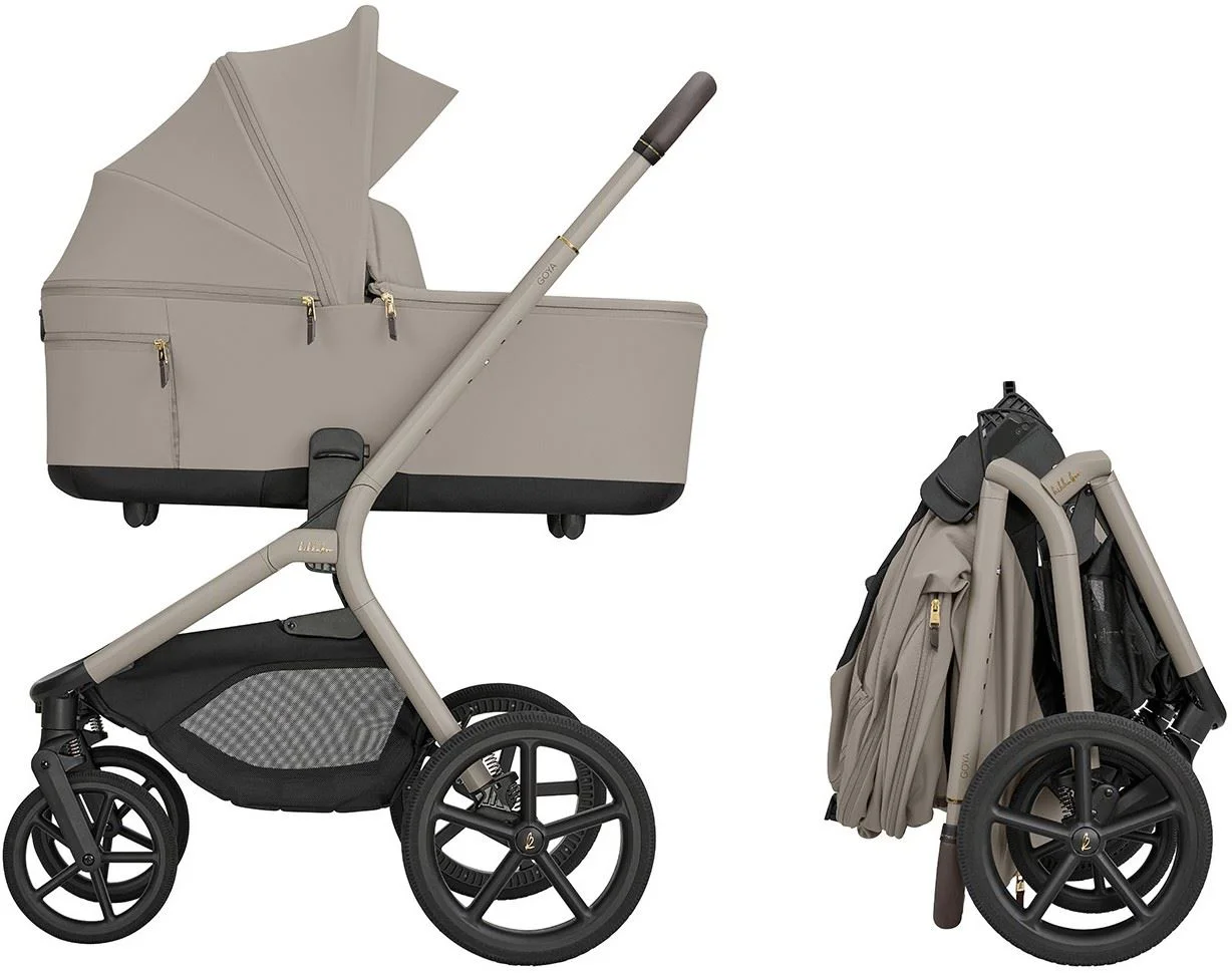Carucior 2 in 1 KikkaBoo Goya Platinum Champagne foto