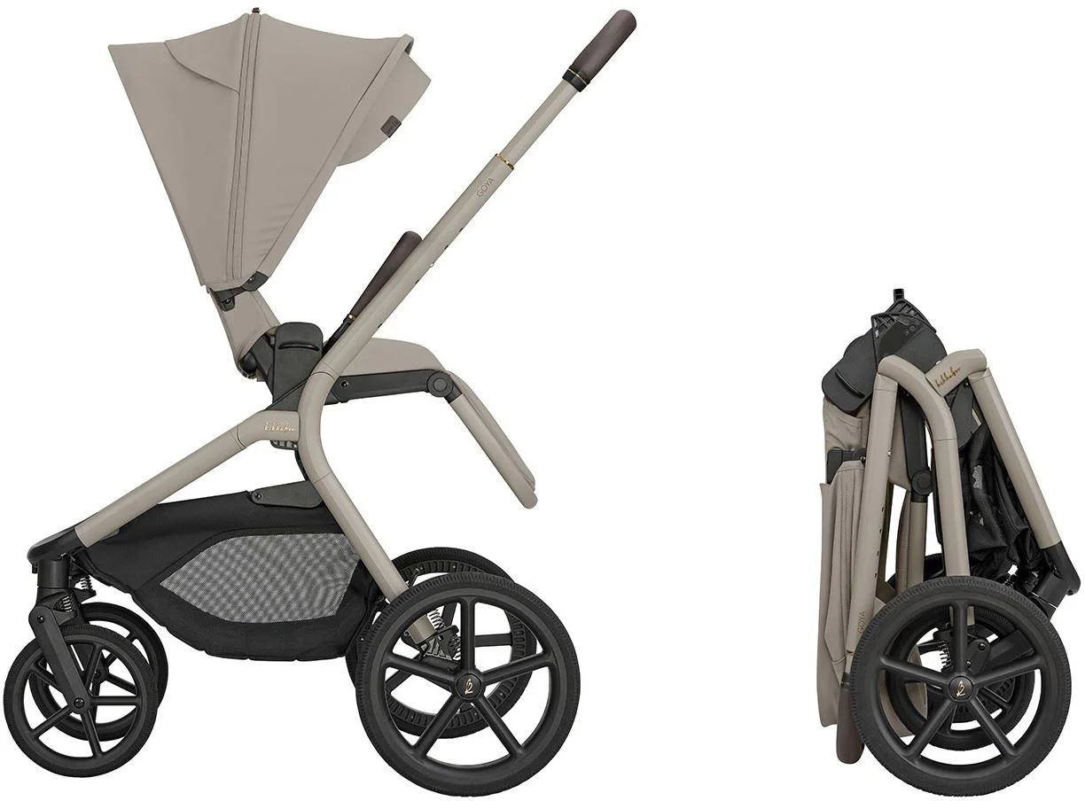 Carucior 2 in 1 KikkaBoo Goya Platinum Champagne foto