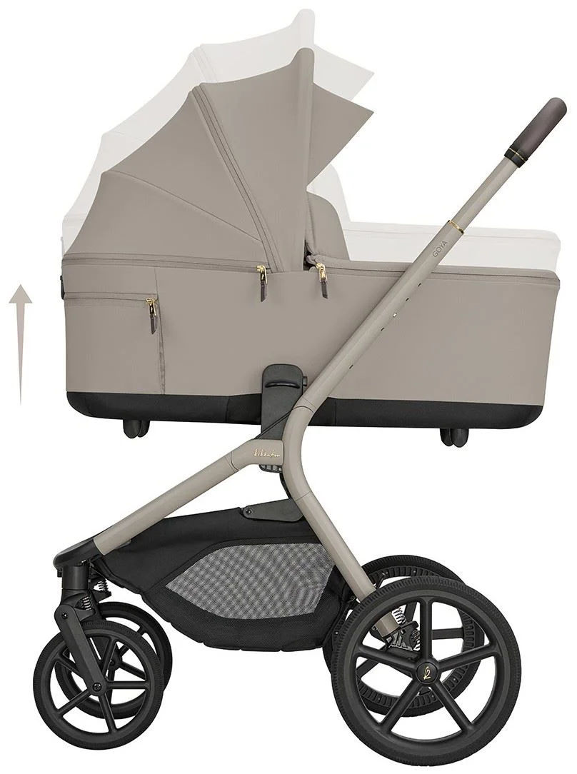 Carucior 2 in 1 KikkaBoo Goya Platinum Champagne foto