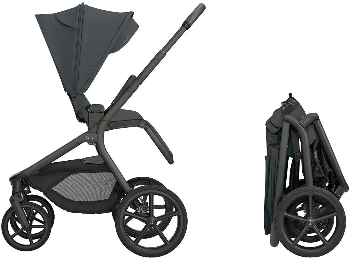 Carucior 2 in 1 KikkaBoo Goya Platinum Graphite foto