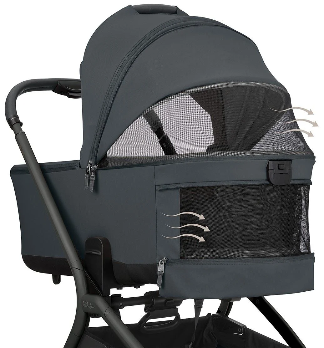 Carucior 2 in 1 KikkaBoo Goya Platinum Graphite foto