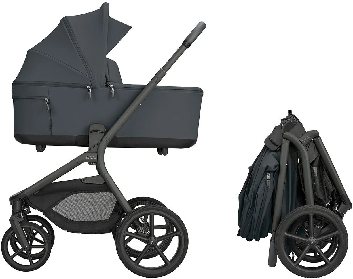Carucior 2 in 1 KikkaBoo Goya Platinum Graphite foto