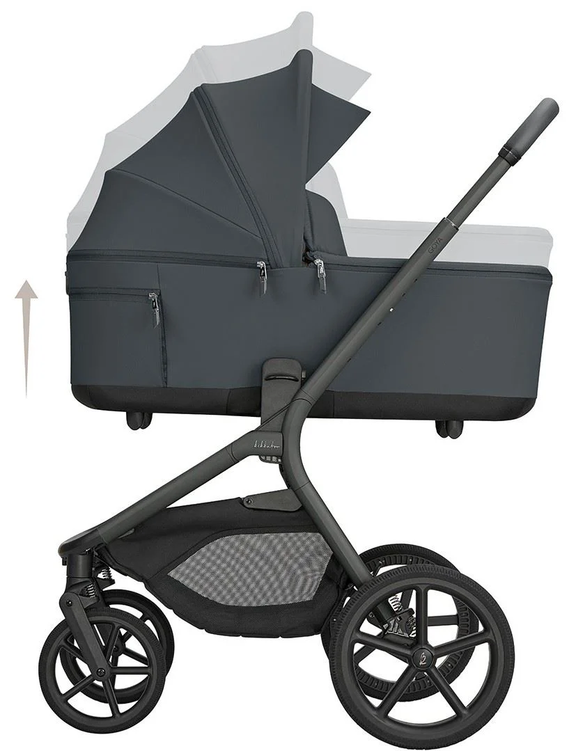 Carucior 2 in 1 KikkaBoo Goya Platinum Graphite foto