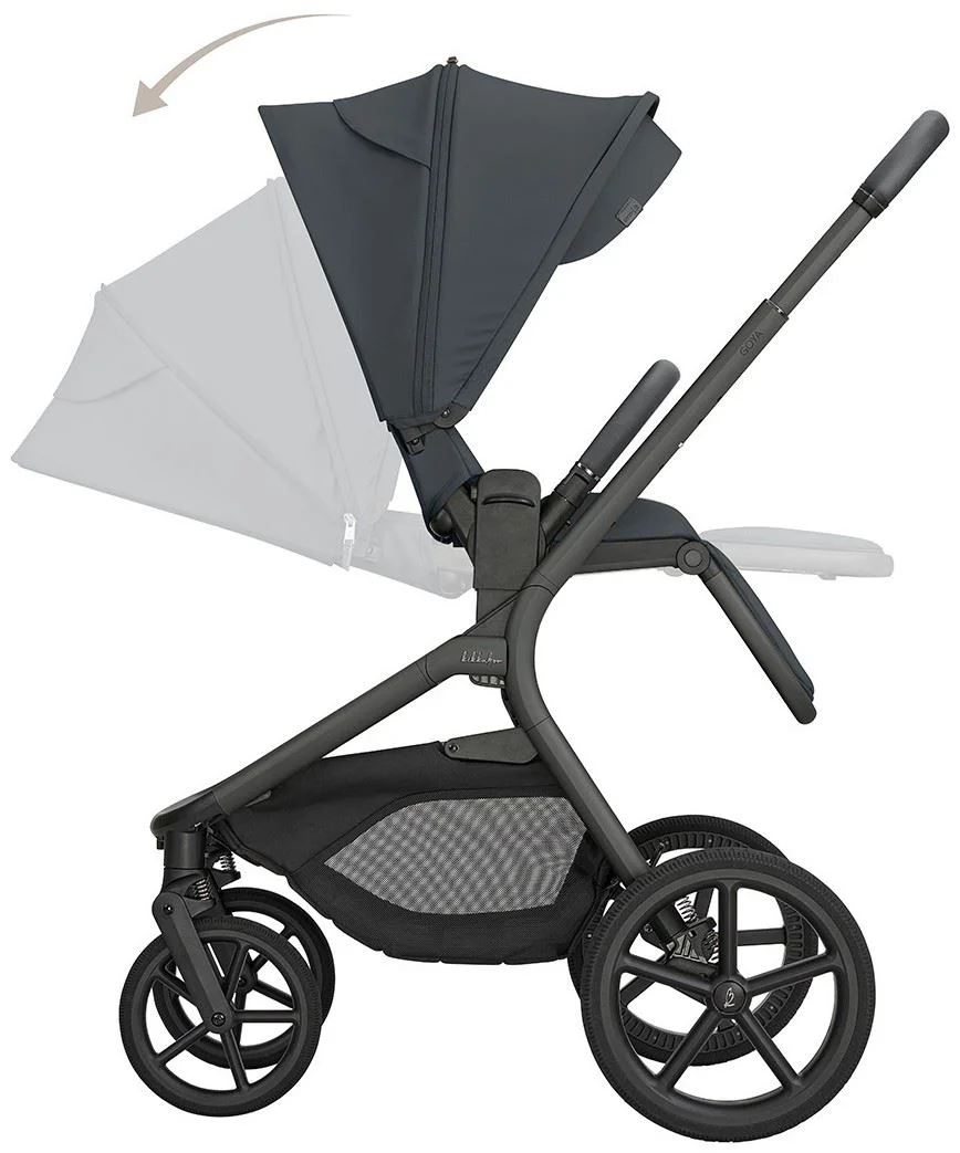 Carucior 2 in 1 KikkaBoo Goya Platinum Graphite foto