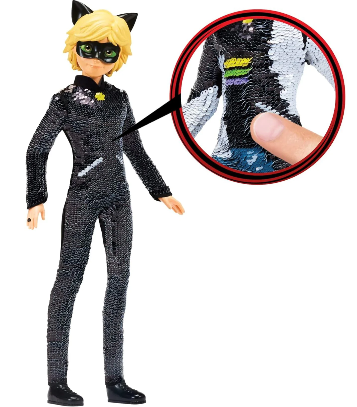 Papusa Miraculous Adrien-Cat Noir, 26 cm foto