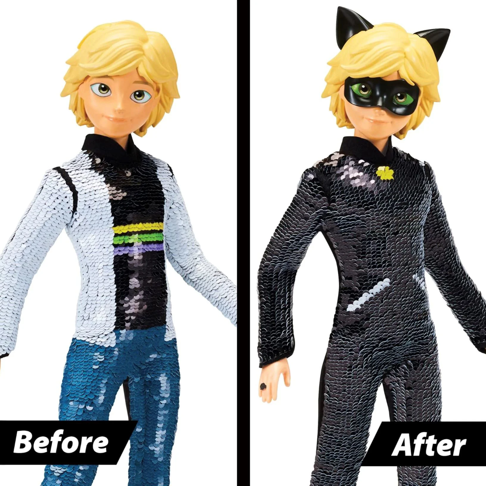 Papusa Miraculous Adrien-Cat Noir, 26 cm foto
