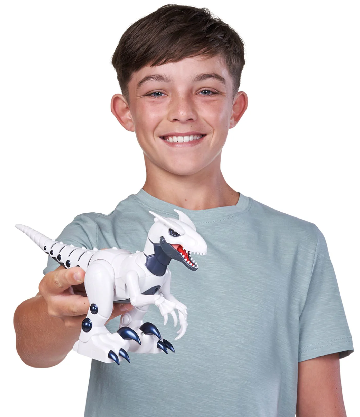Интерактивная игрушка Robo Alive Динозавр Raptor с подсветкой foto