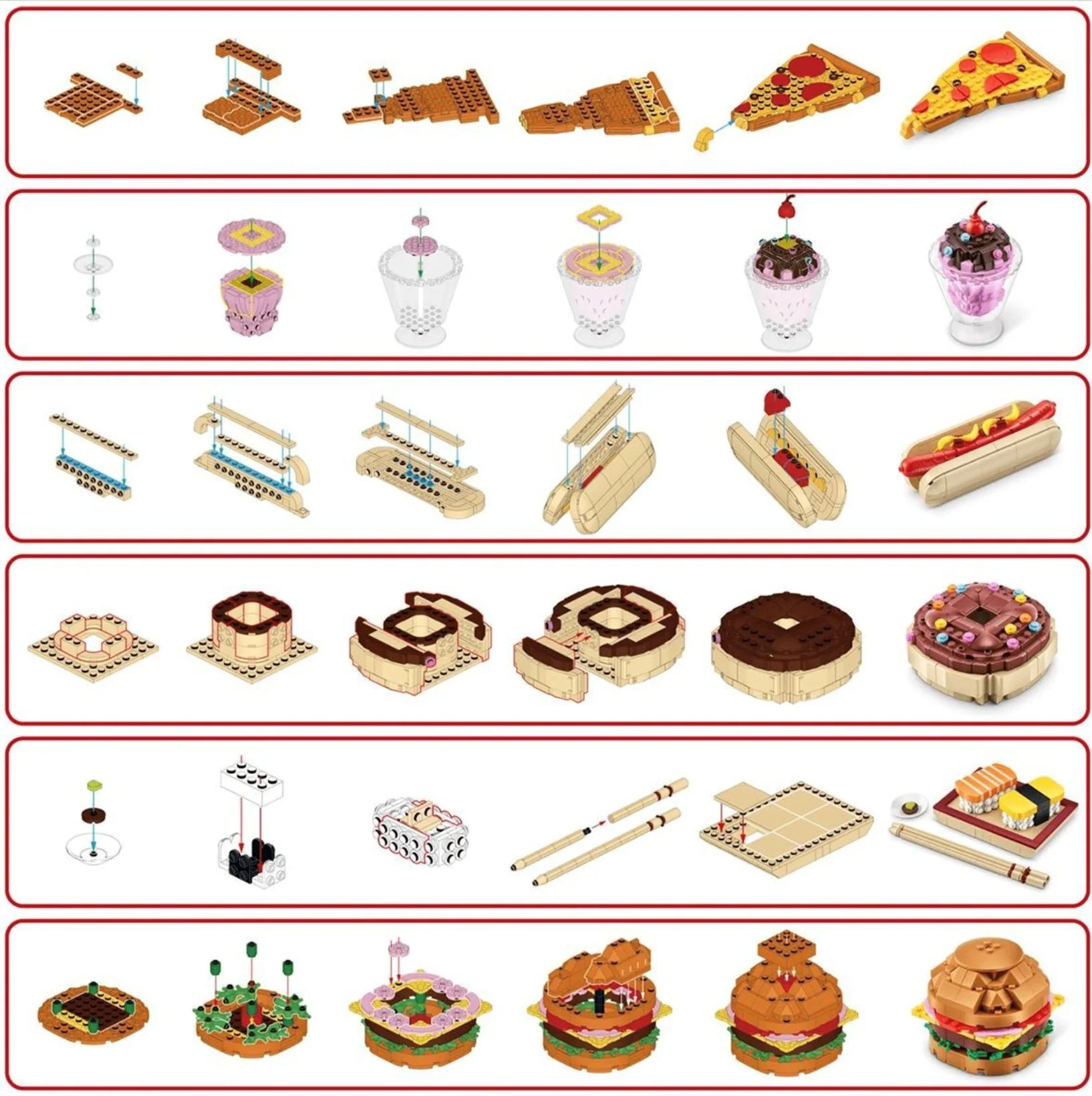 Set de constructie Zuru Snacks Max, in sortiment foto