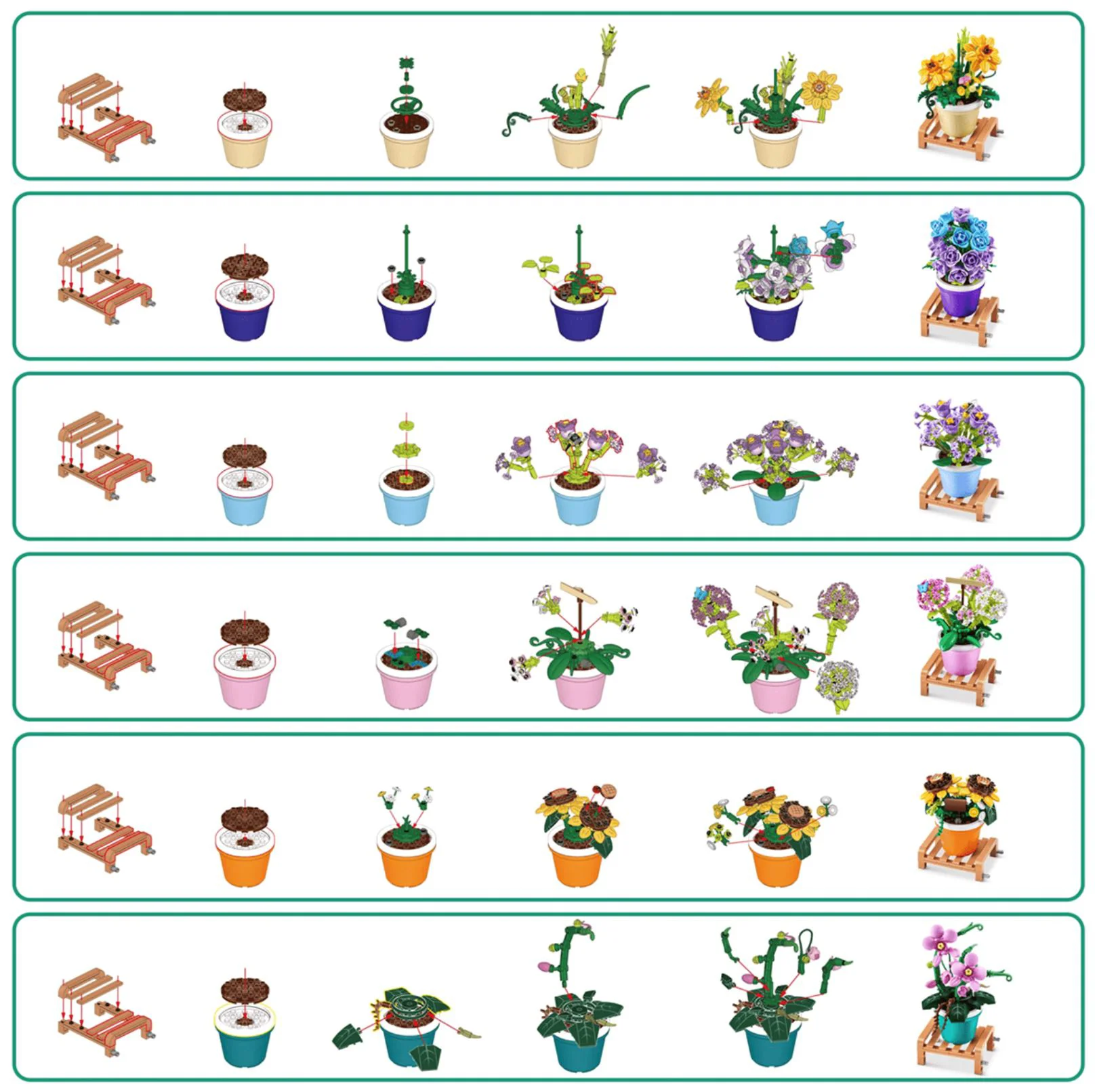 Set de constructie Zuru Gradina Max, in sortiment foto