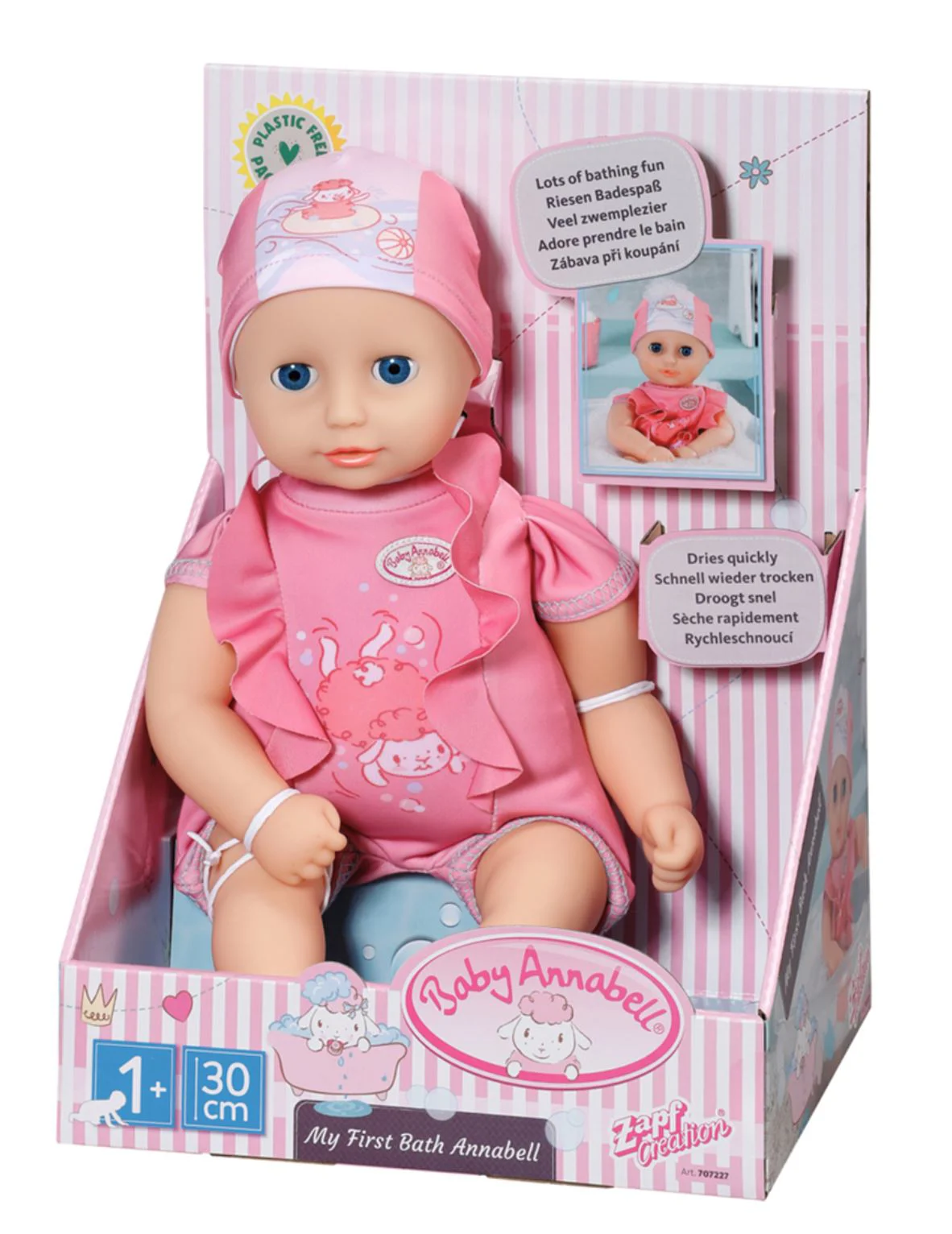 Papusa Baby Annabell Prima mea baie, 30 cm foto