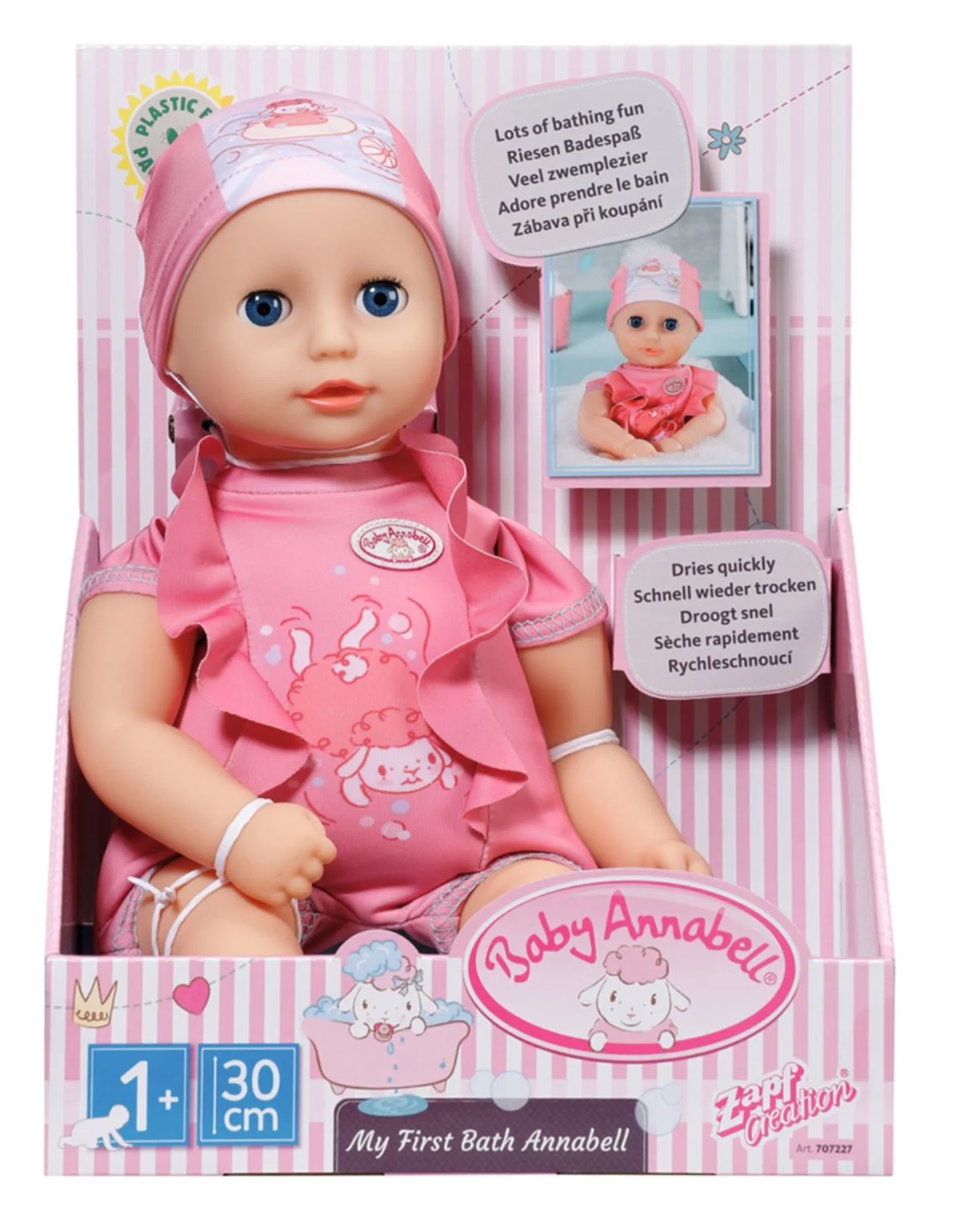 Papusa Baby Annabell Prima mea baie, 30 cm foto