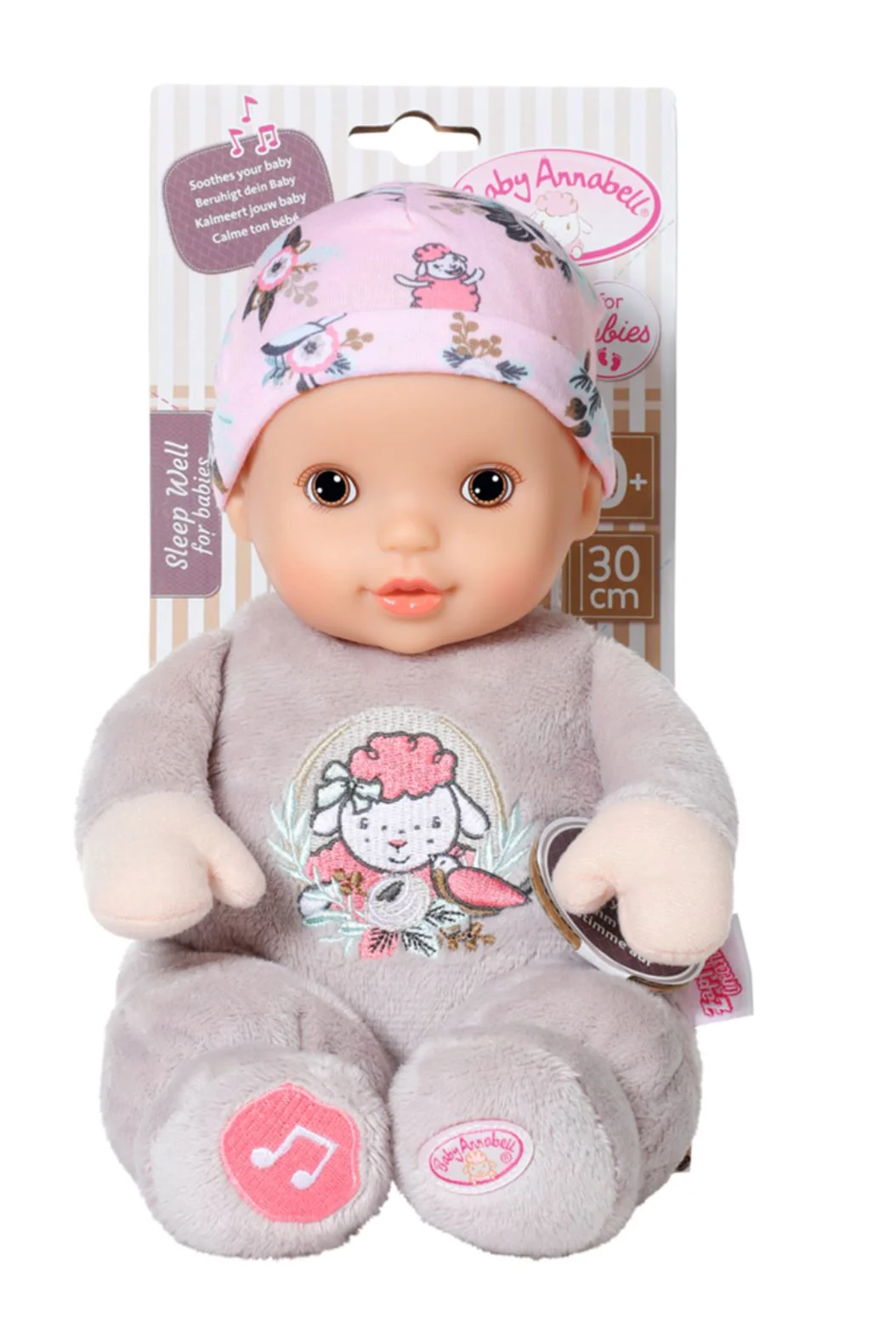 Papusa interactiva Baby Annabell cu corp moale si inregistrare vocala foto
