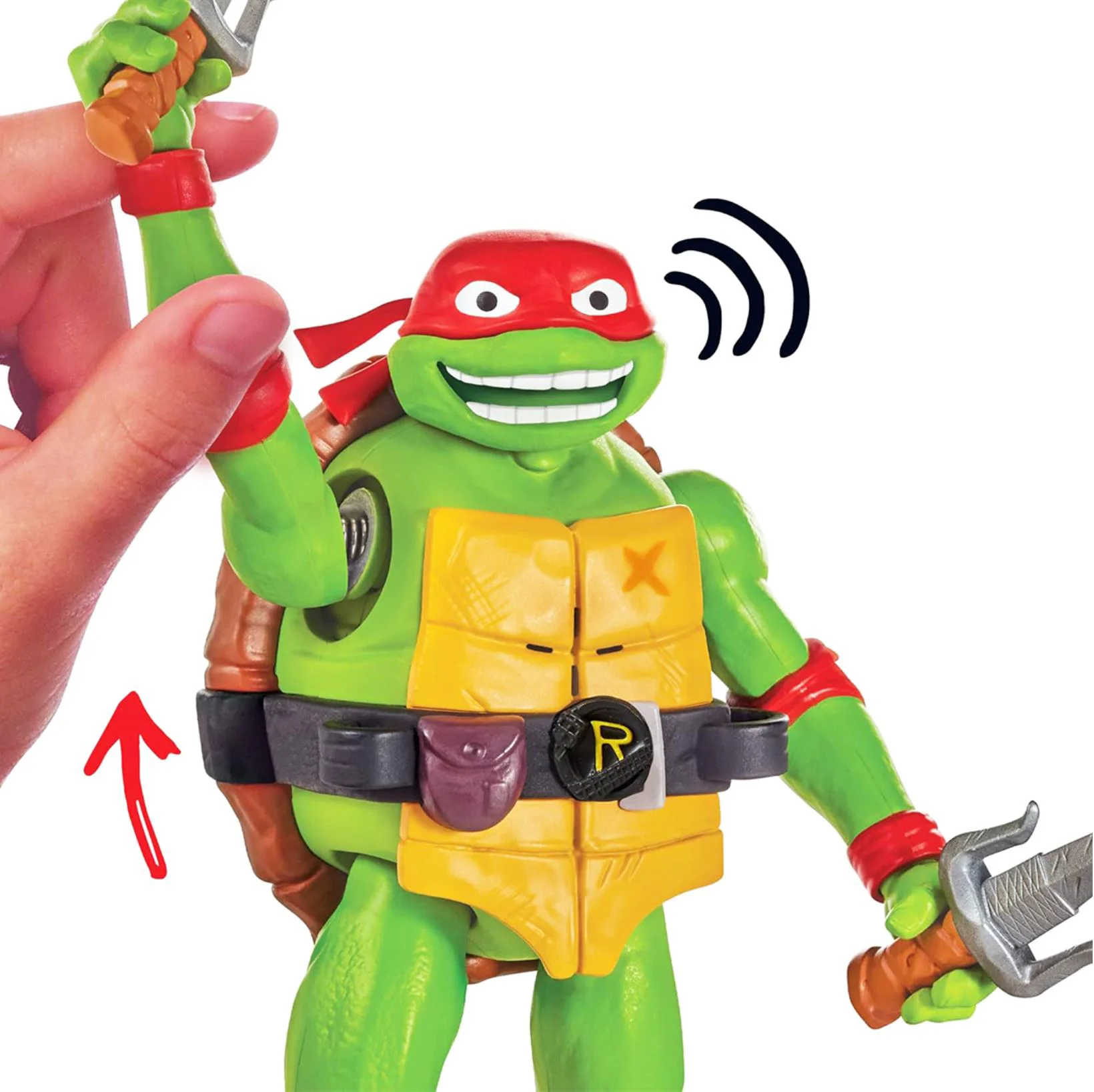 Фигурка с звуками TMNT Рафаэль, 14 см foto