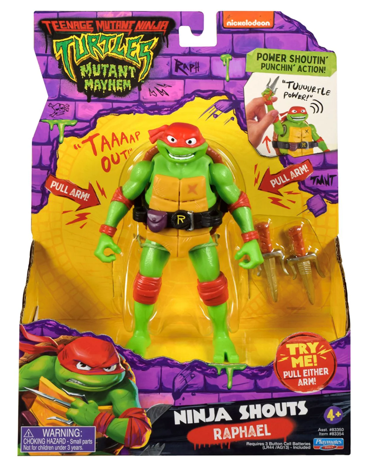 Фигурка с звуками TMNT Рафаэль, 14 см foto