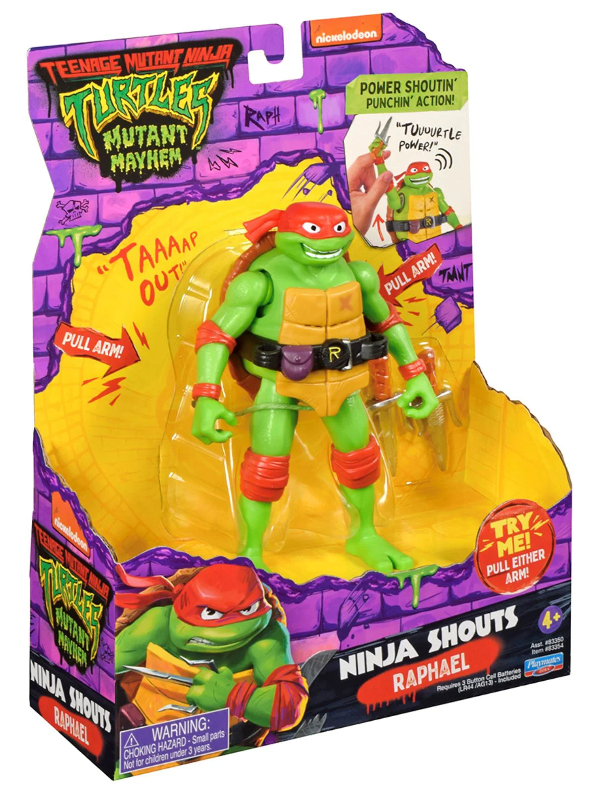 Фигурка с звуками TMNT Рафаэль, 14 см foto