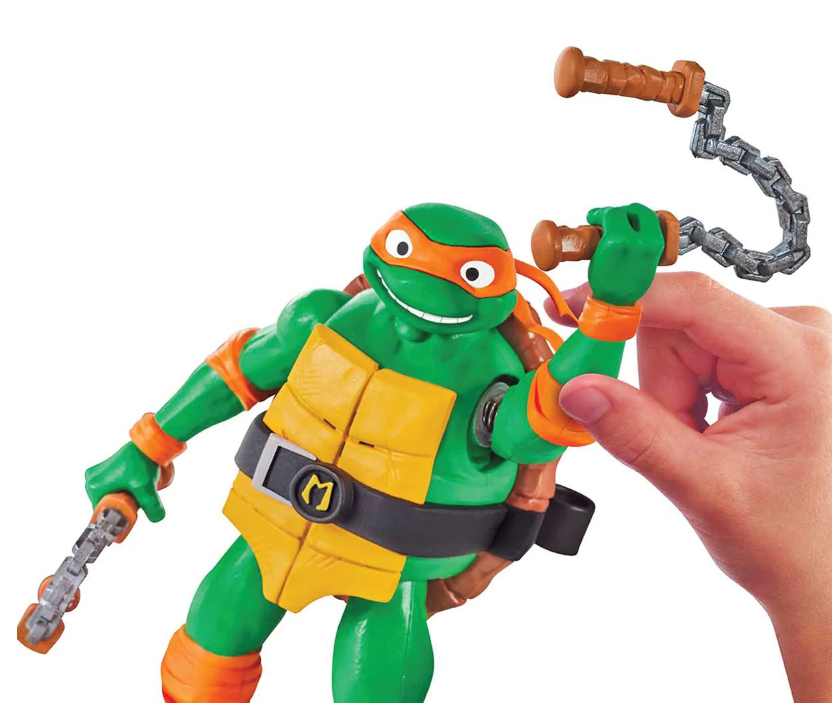 Figurina cu sunete TMNT Michelangelo, 14 cm foto