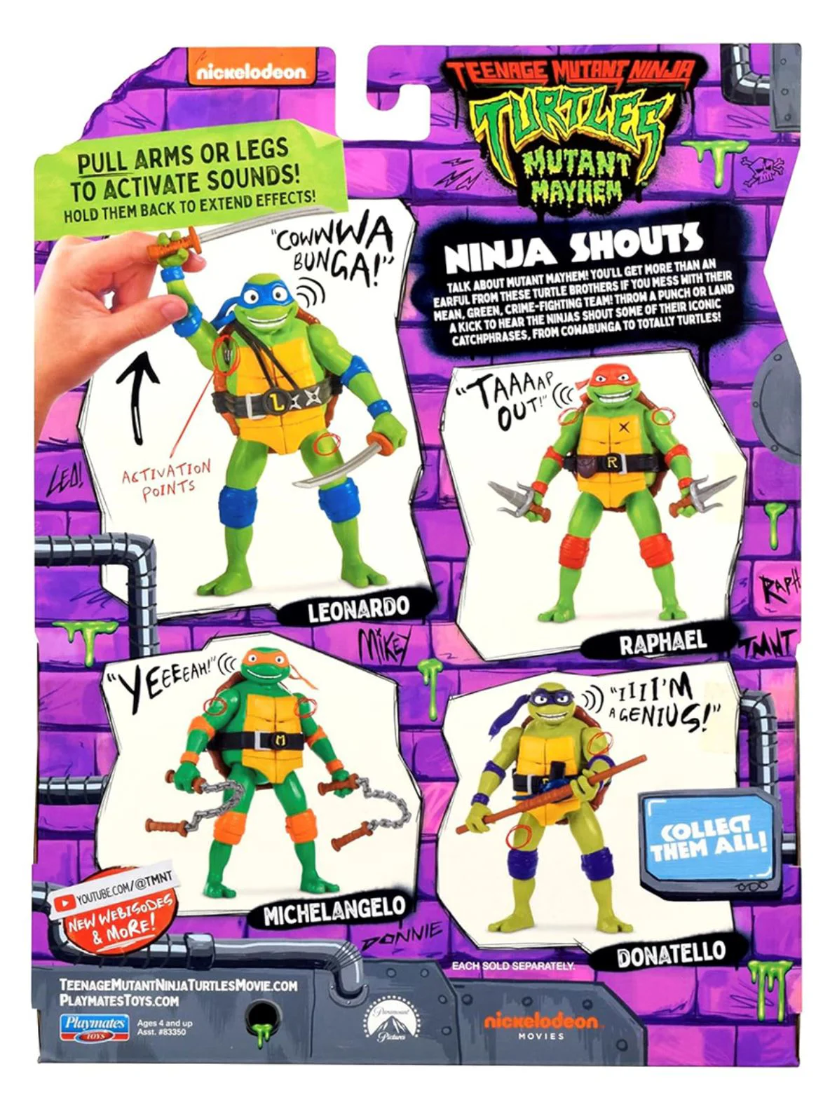 Figurina cu sunete TMNT Michelangelo, 14 cm foto