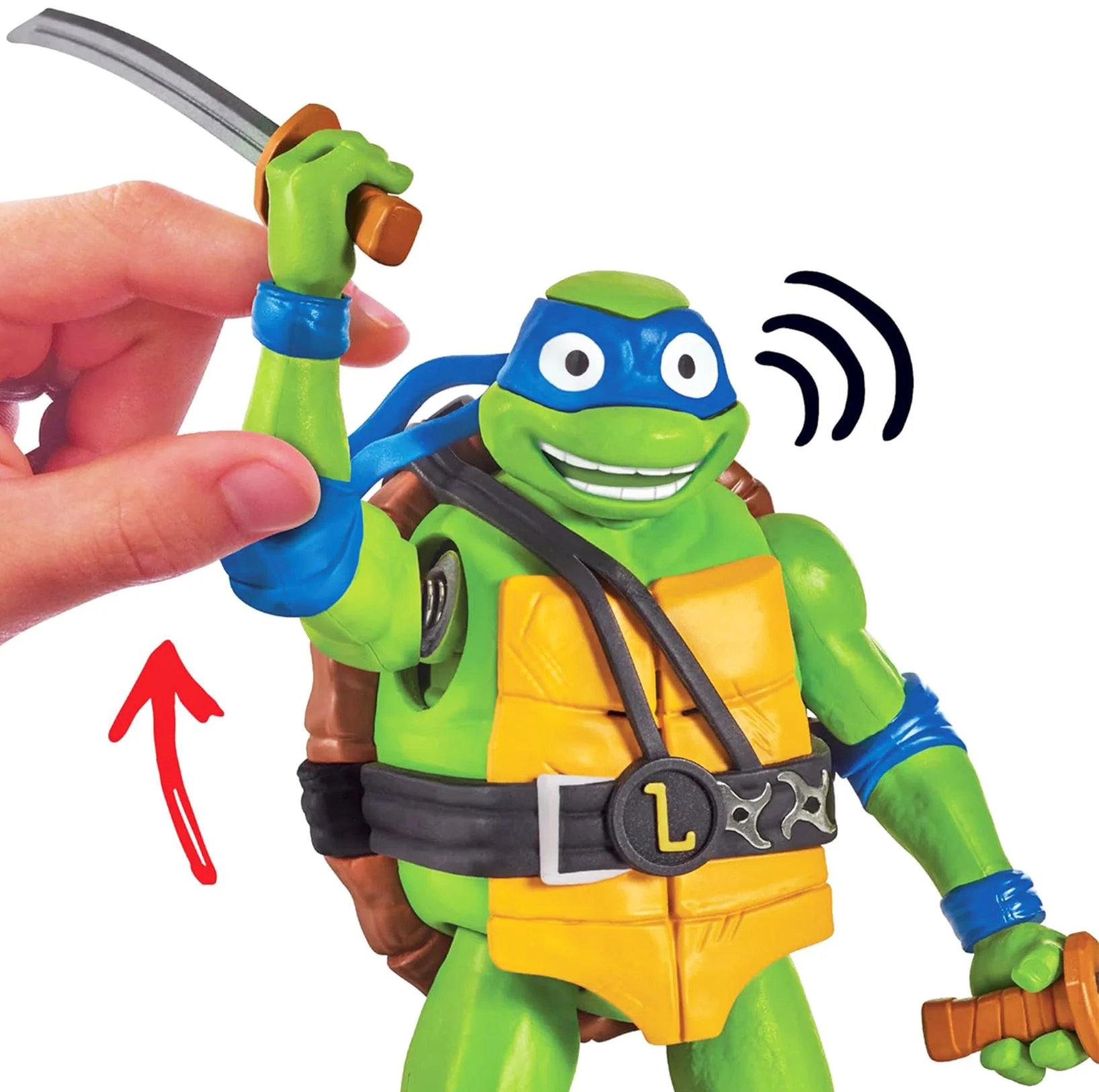 Figurina cu sunete TMNT Leonardo, 14 cm foto