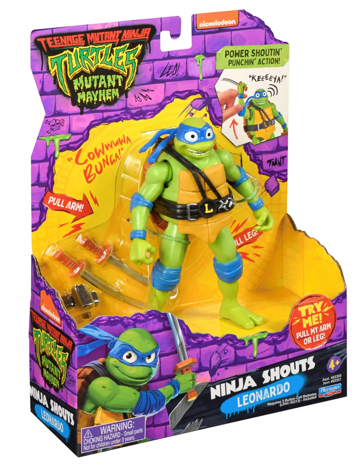 Figurina cu sunete TMNT Leonardo, 14 cm foto
