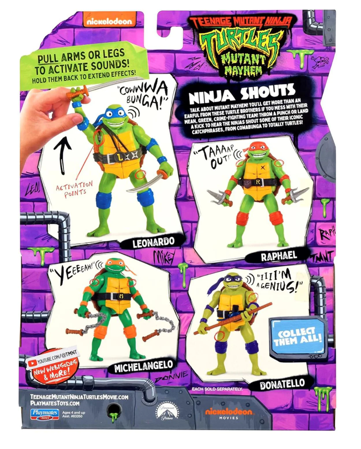 Figurina cu sunete TMNT Leonardo, 14 cm foto