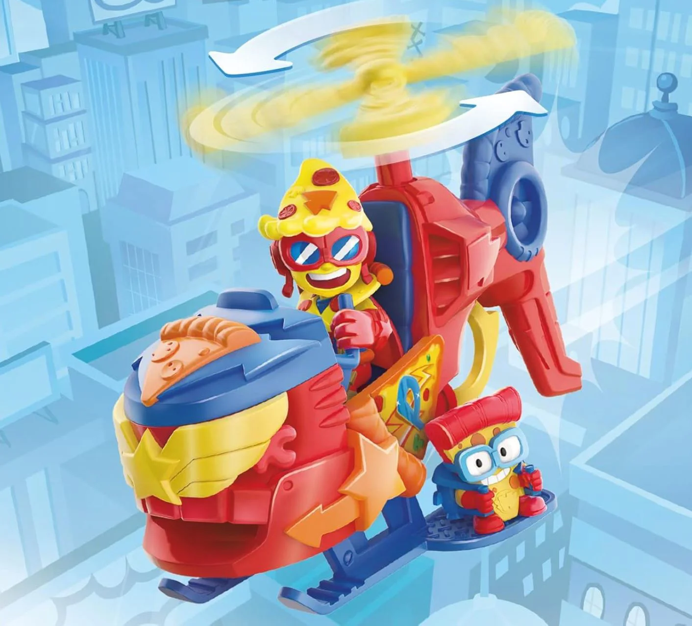 Set de joaca Superthings Pizzacopter cu o figurina exclusiva foto