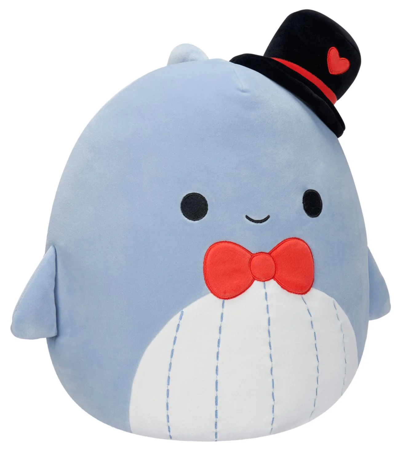 Jucarie de plus Squishmallows Balena albastra Samir, 30 cm foto
