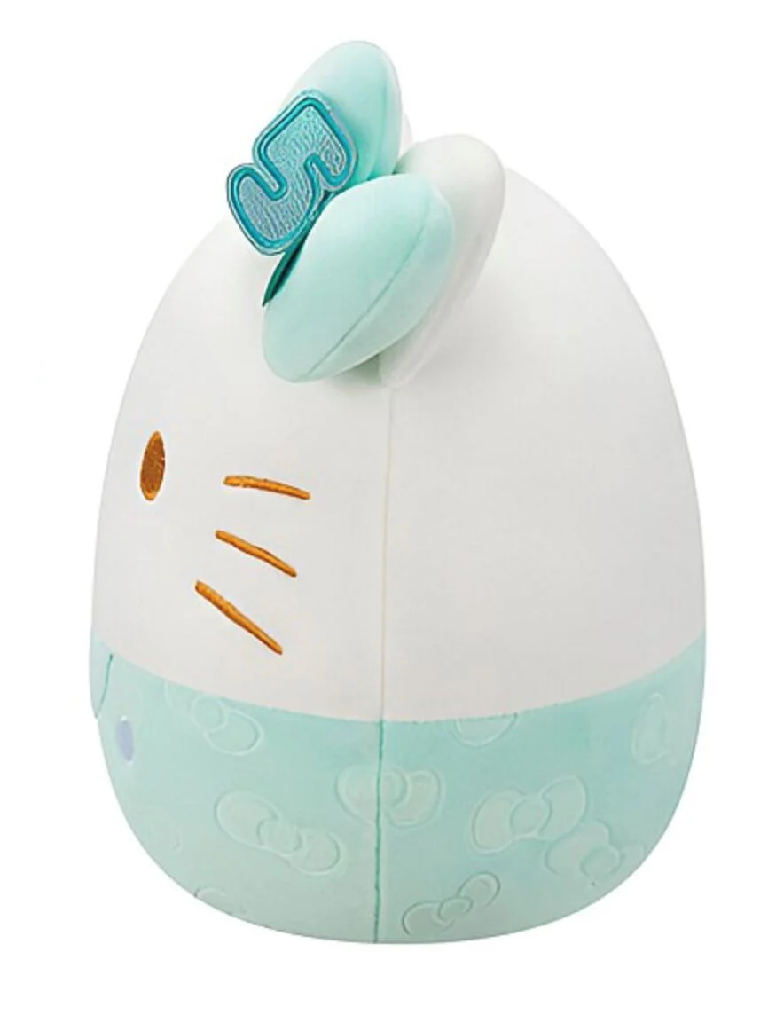 Jucarie de plus Squishmallows Hello Kitty, Azuriu foto