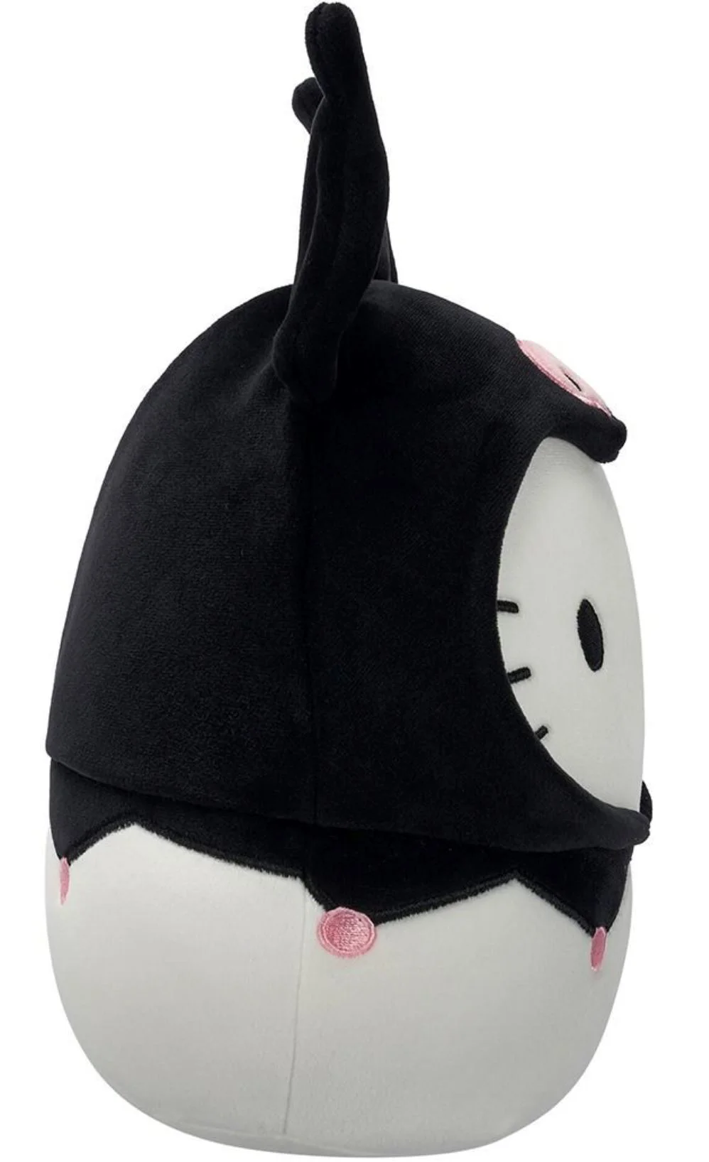Jucarie de plus Squishmallows Hello Kitty in costum Kuromi, 20 cm foto