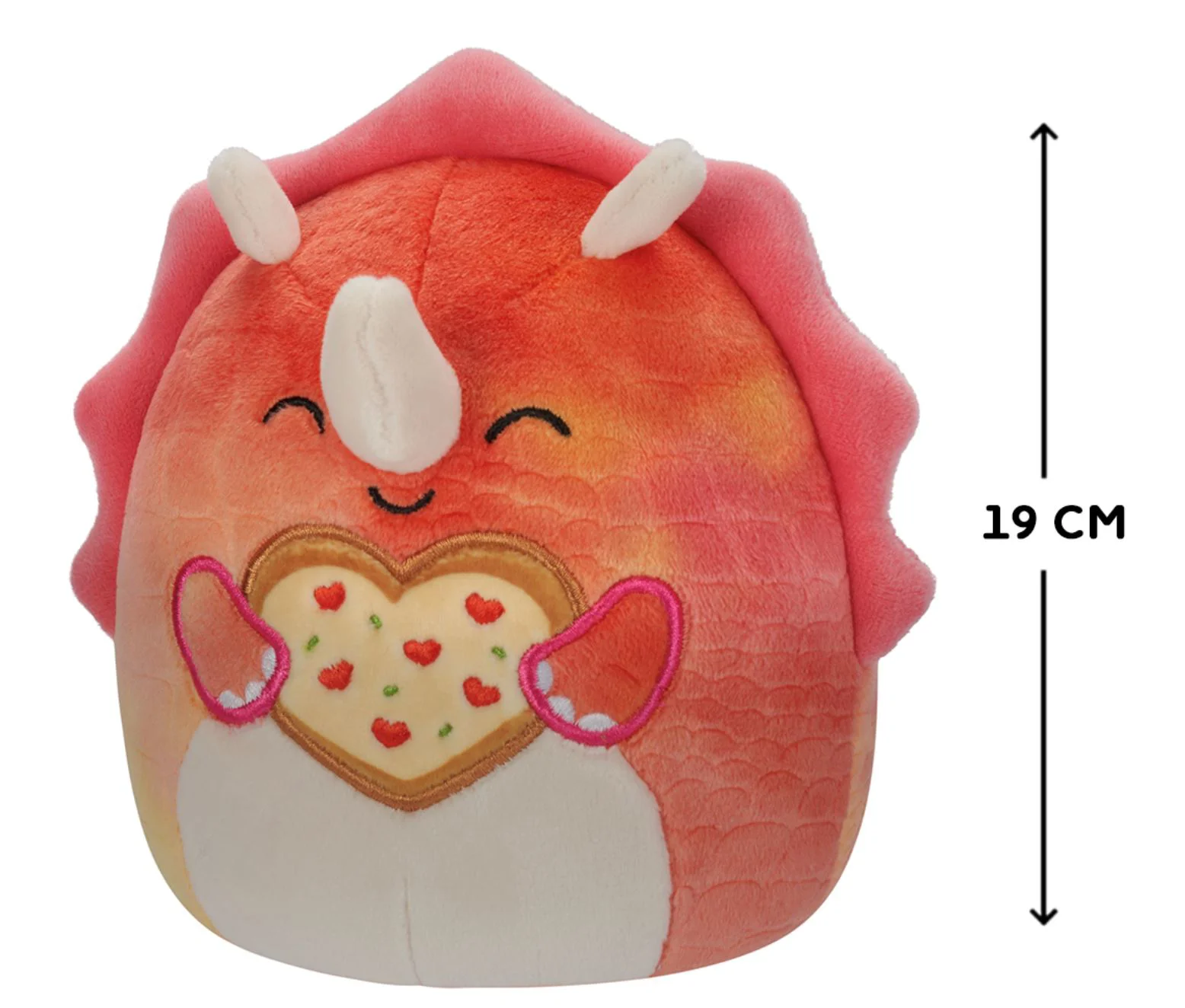 Jucarie de plus Squishmallows Triceratops Trinity, 19 cm foto