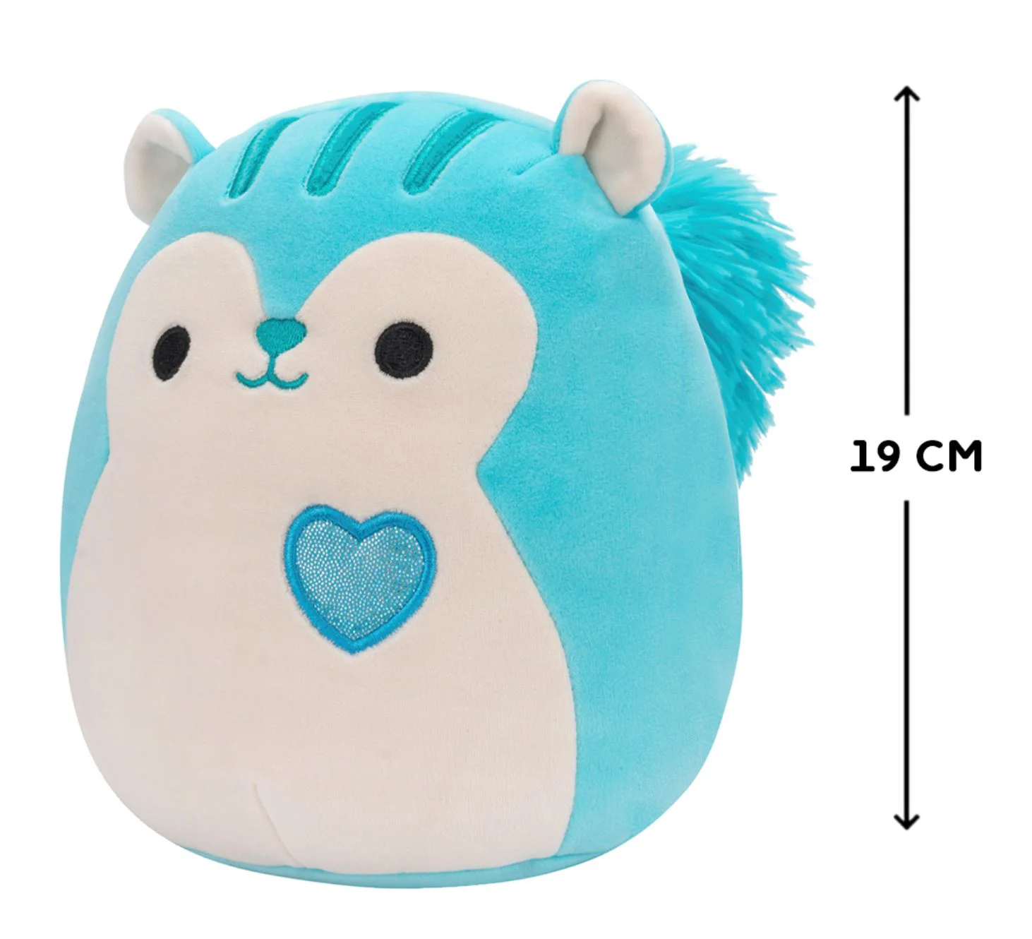 Jucarie de plus Squishmallows Veverita Santiago, 19 cm foto