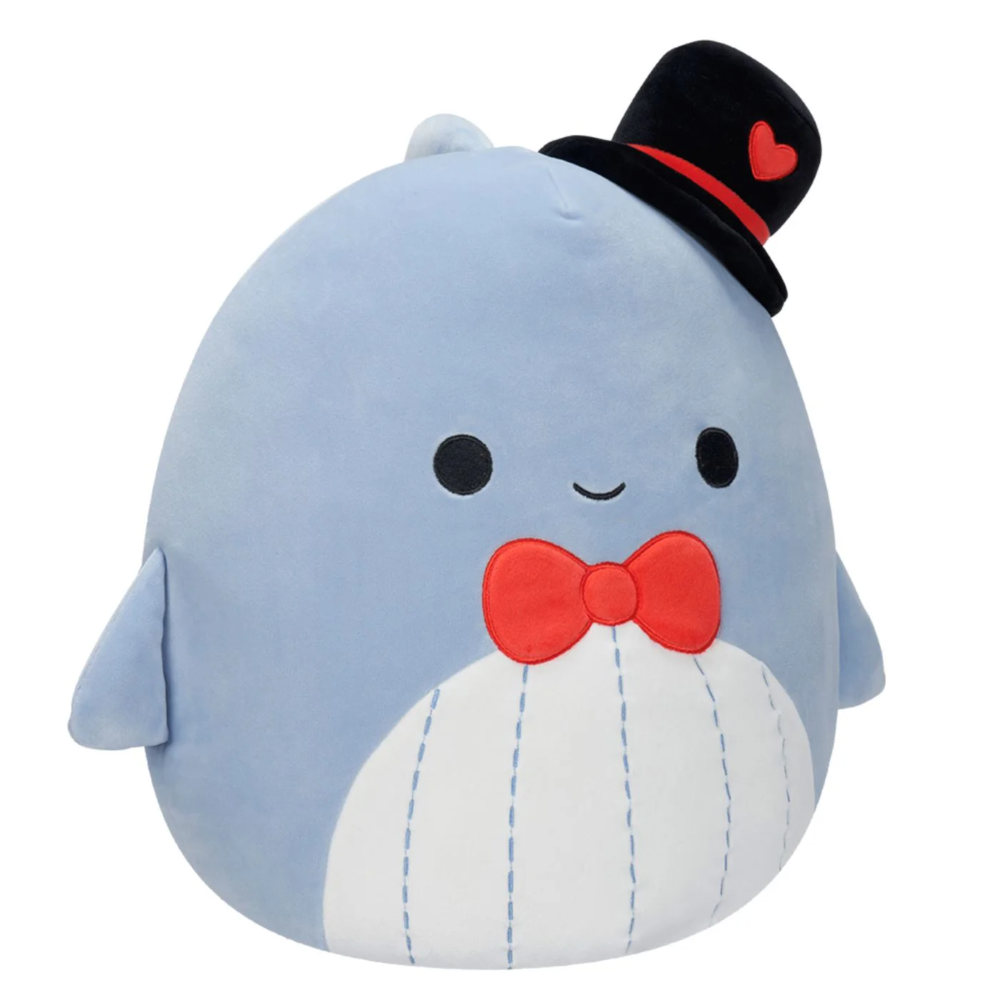 Jucarie de plus Squishmallows Balena albastra Samir, 19 cm foto
