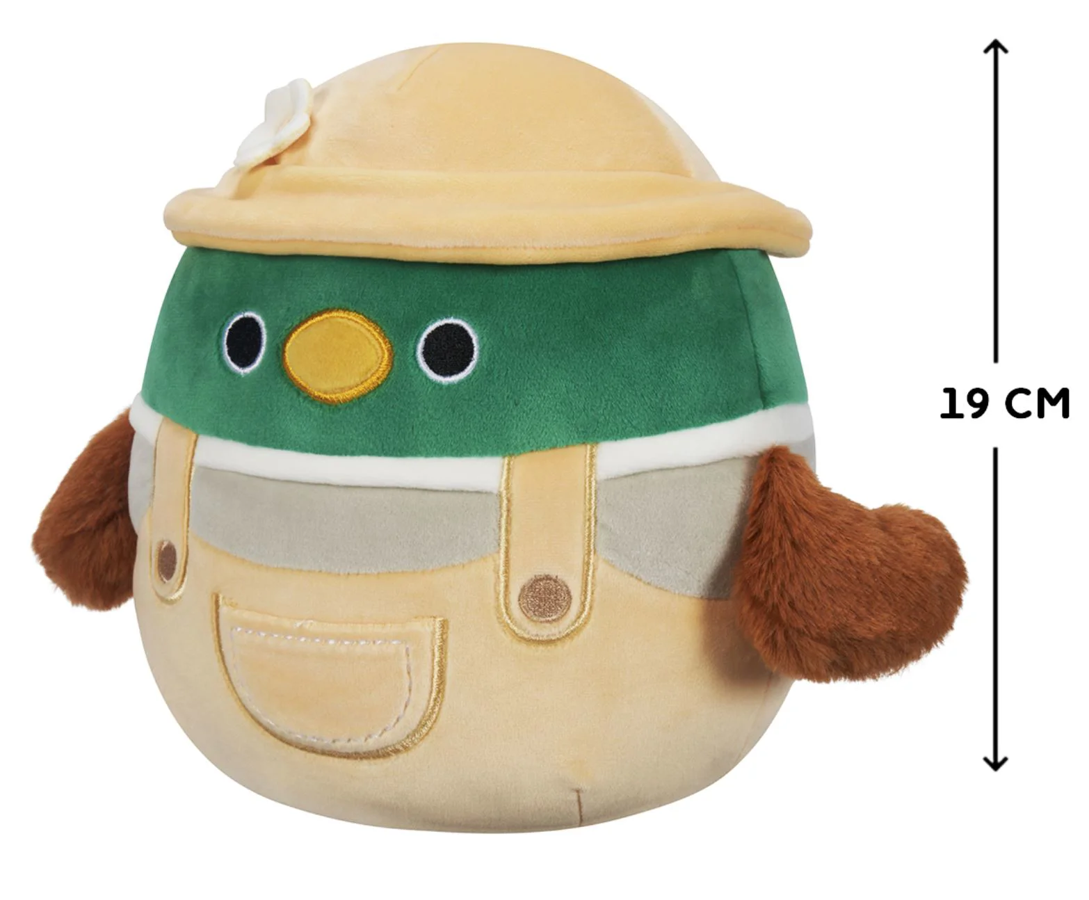 Jucarie de plus Squishmallows Ratusca cu palarie Avery, 19 cm foto