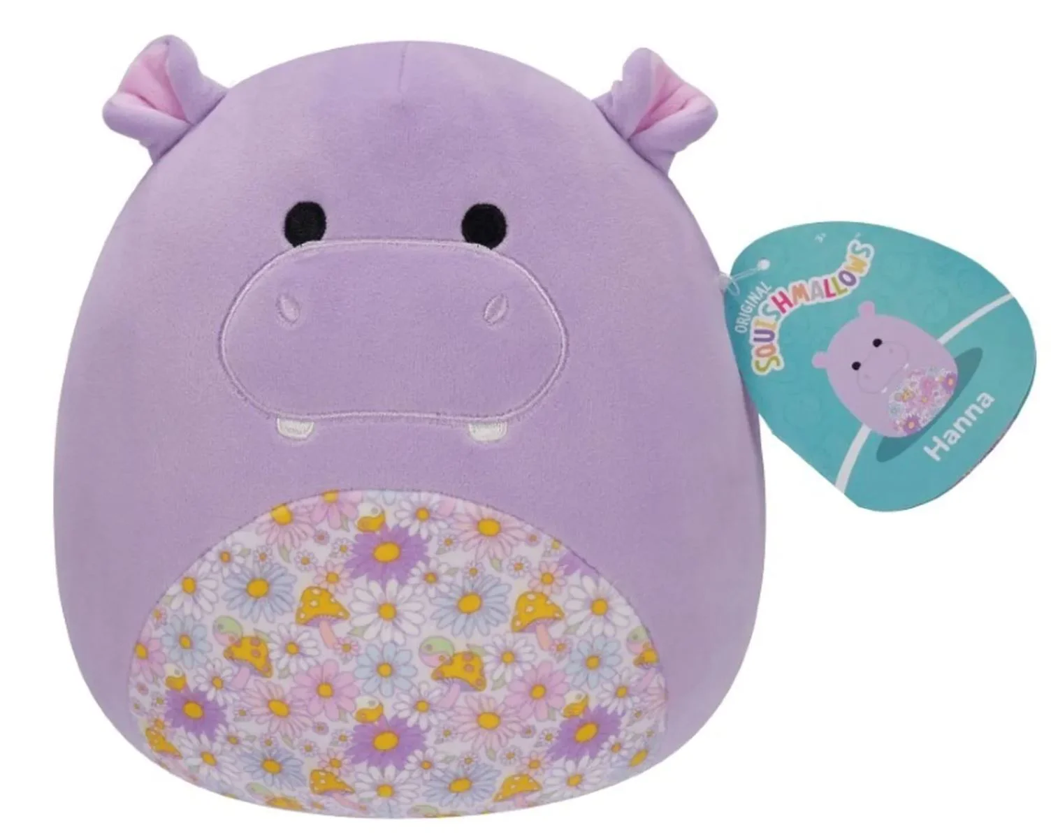 Jucarie de plus Squishmallows Hipopotamul Hanna, 19 cm foto