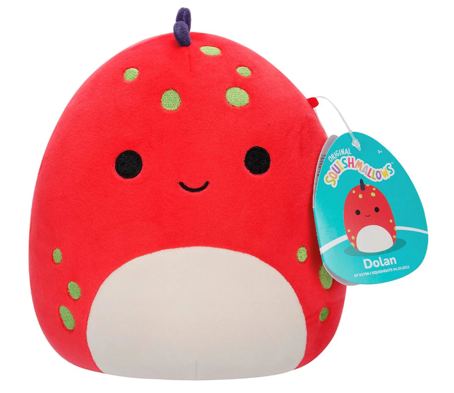 Мягкая игрушка Squishmallows Динозавр Dolan, 19 см foto