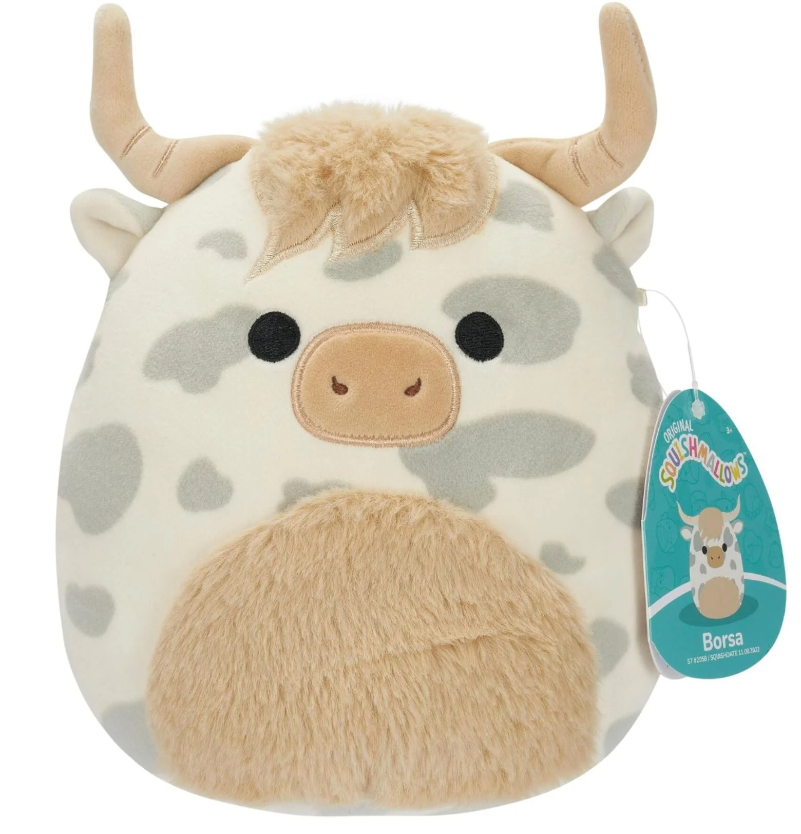 Jucarie de plus Squishmallows Vacuta Borsa, 19 cm foto