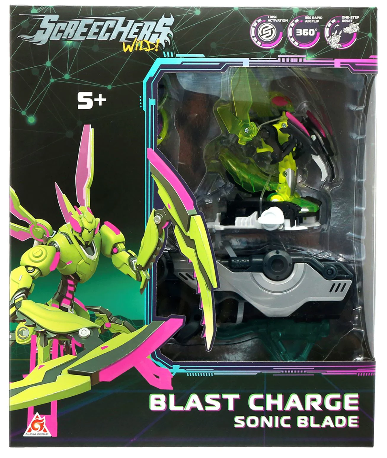 Set de joaca Screechers Wild transformer Sonic Blade foto