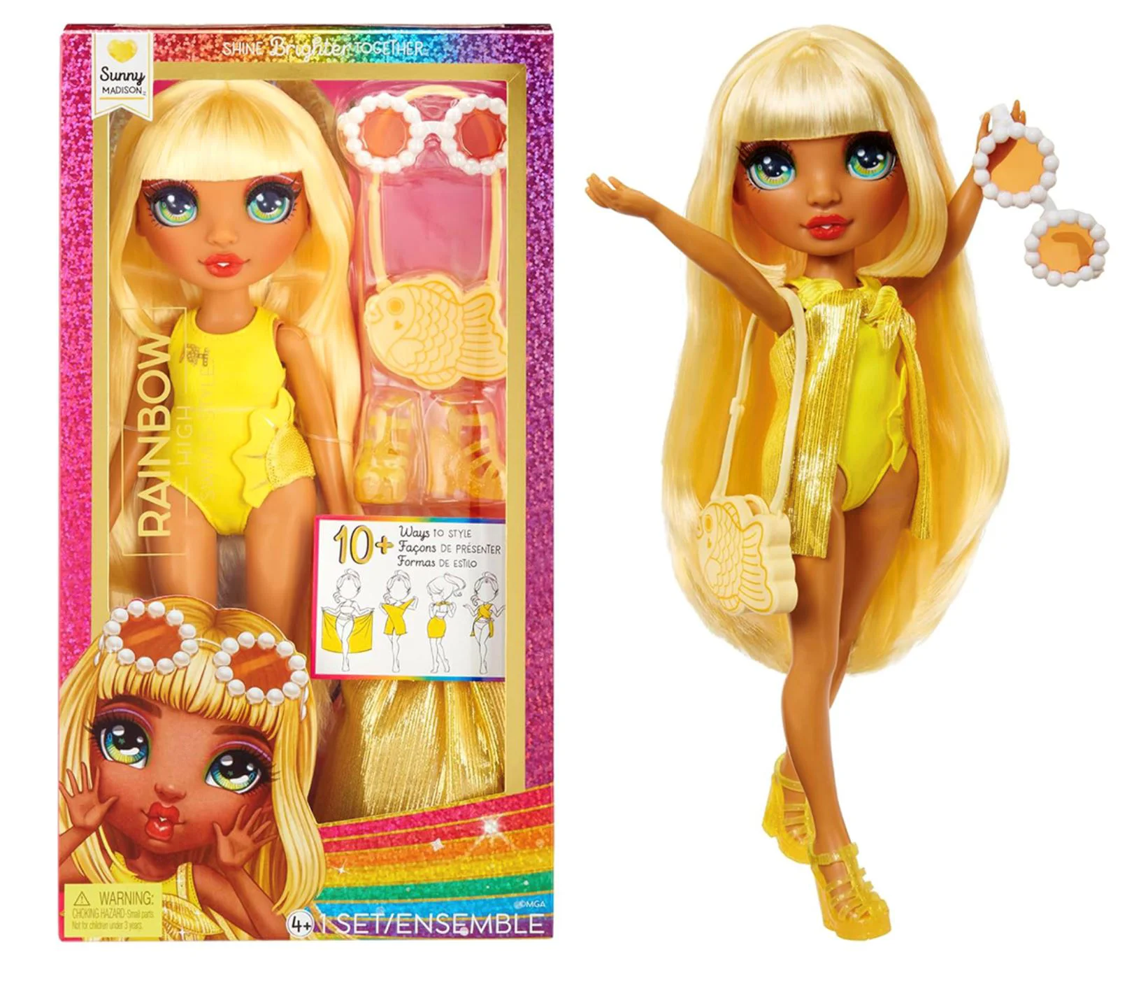 Кукла Rainbow High Санни Мэдисон, серия Swim & Style, 28 см foto