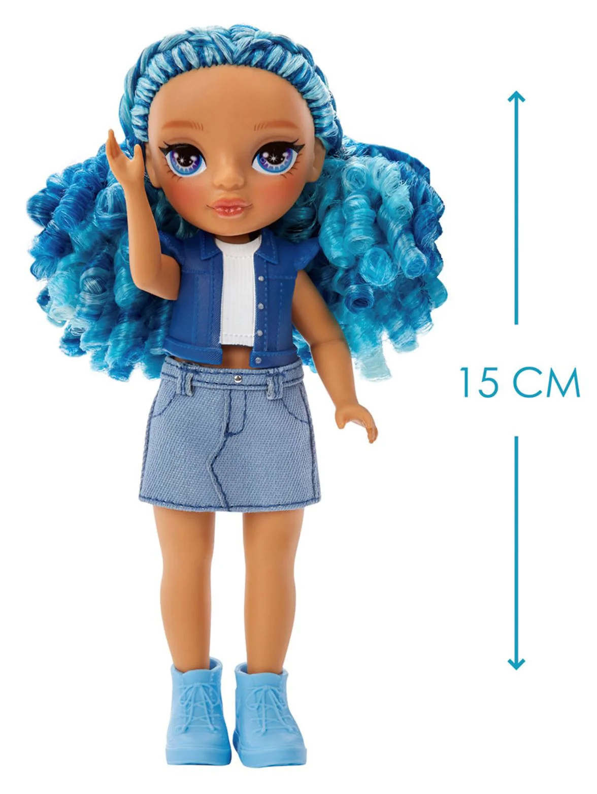 Papusa Rainbow High Sapphire Bradshaw seria Littles, 15 cm foto