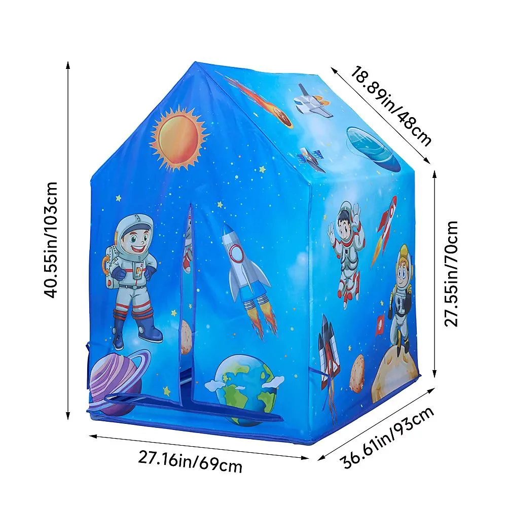Cort de joaca pentru baieti Spatiu Cosmic 103x69x93 cm foto