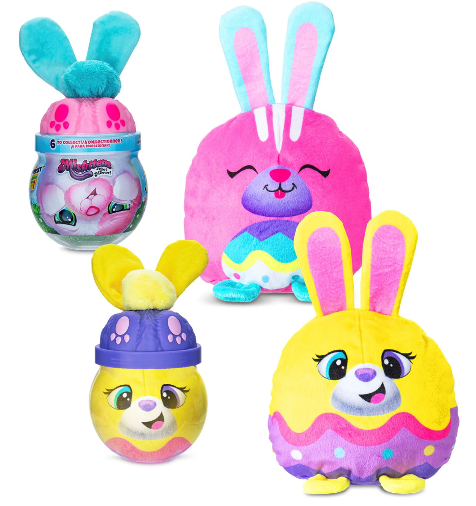 Мягкая игрушка-сюрприз Misfittens Кролик в банке, 20 см foto