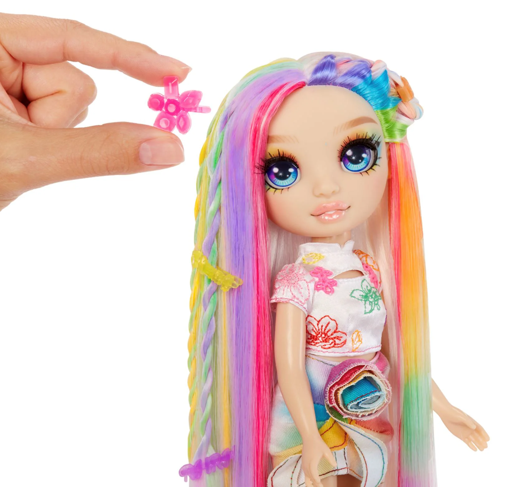 Papusa Rainbow High Amaya Raine, cu creta colorata pentru par foto