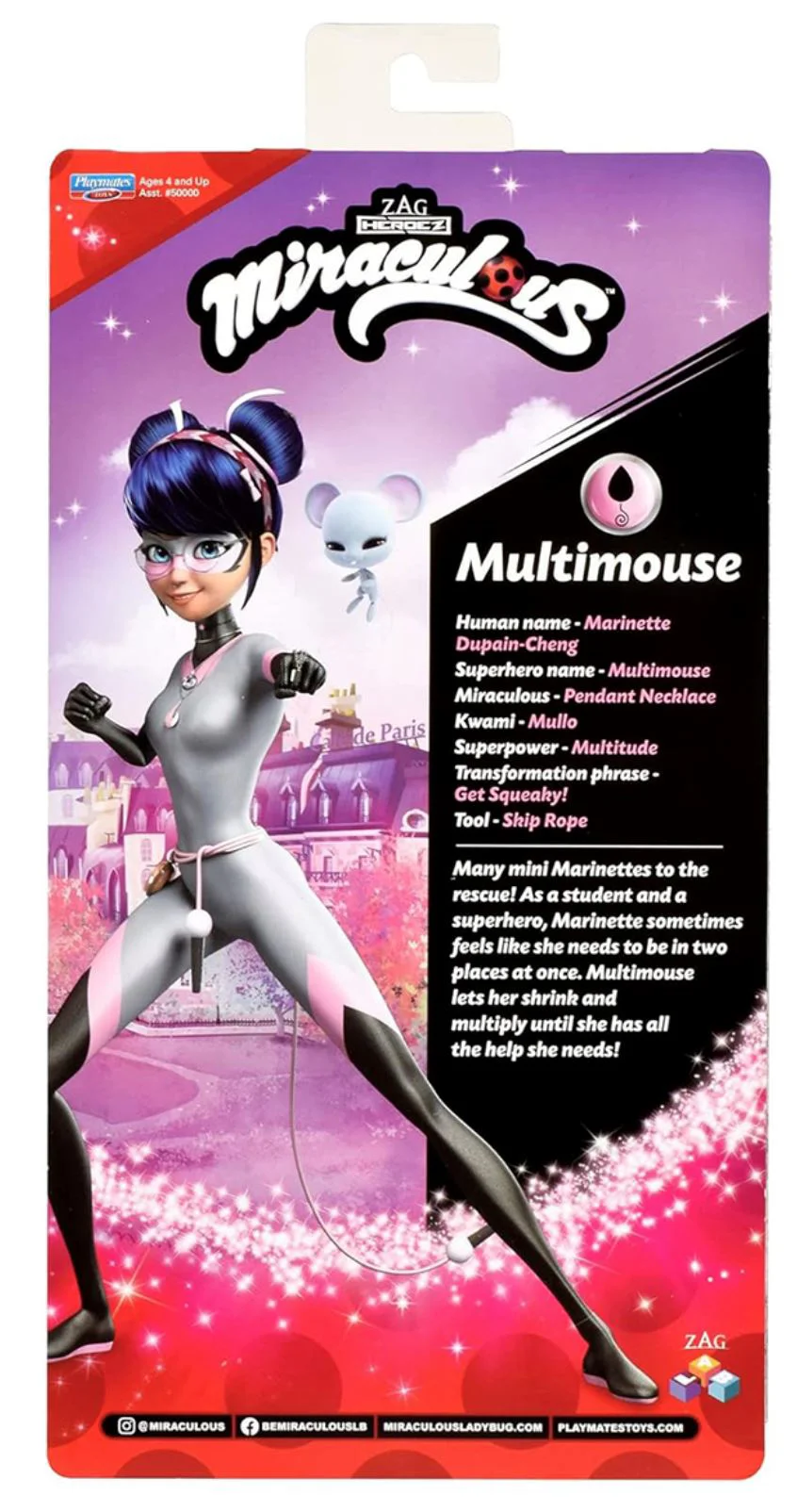 Papusa Miraculous Multimouse, 26 cm foto