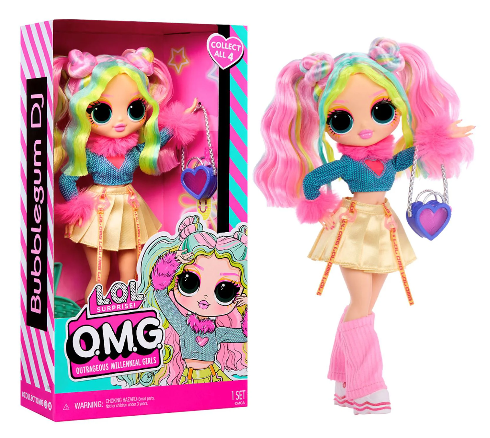 Papusa L.O.L. Surprise! Bubblegum DJ, 24 cm foto