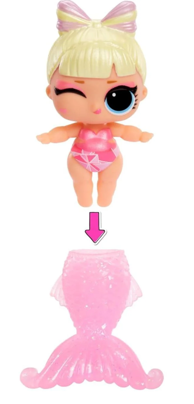 Papusica L.O.L. Surprise! Seria Mermaids, Baby Sisters foto