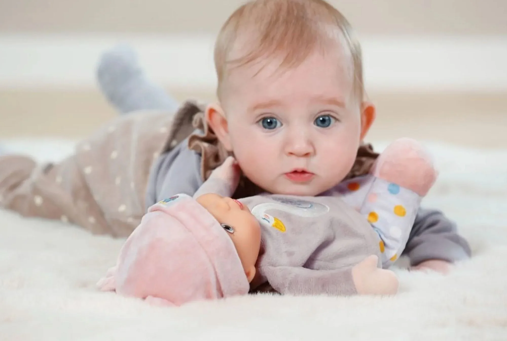 Papusa Baby Annabel Sweetie Mauve, 30 cm foto