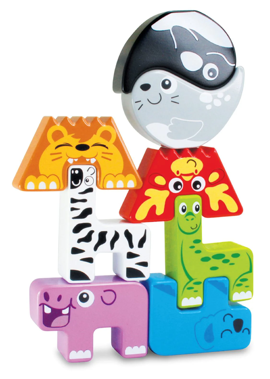 Set de joaca educativ Kiddi Smart Animalute-puzzle, 12 buc. foto