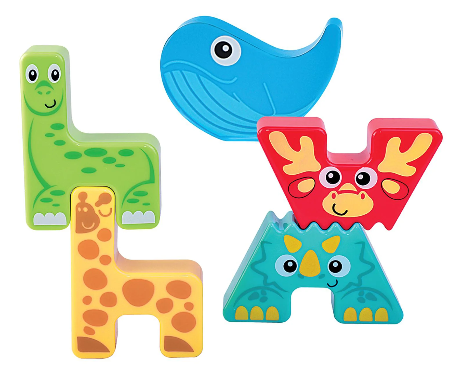 Set de joaca educativ Kiddi Smart Animalute-puzzle, 12 buc. foto