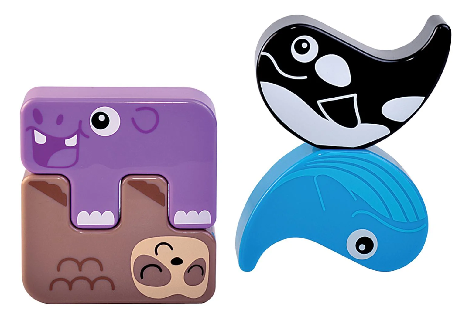 Set de joaca educativ Kiddi Smart Animalute-puzzle, 12 buc. foto